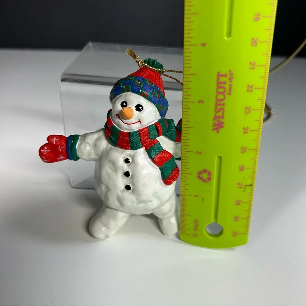 Christmas Snowman Ornament Hanging Scarf Hat Mittens‎ 4